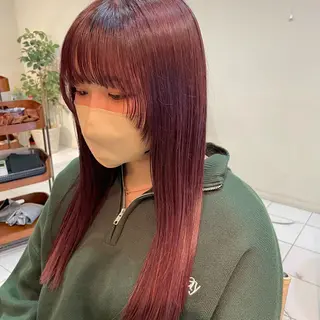 セミロング カラー 透明感カラー/ 寺田千雅子のヘアスタイル