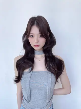 セミロング 顔周り特化/ 韓国ヘア/TAKUのヘアスタイル