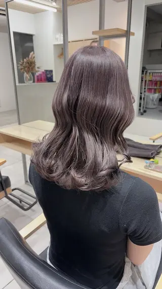 セミロング 🎀ほの🎀 ミルクティー♡表参道のヘアスタイル