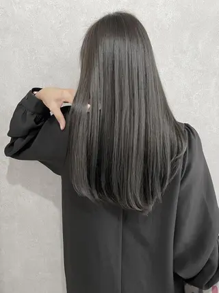 セミロング ヘアアレンジ パーマ カラー L. OSAKAのヘアスタイル