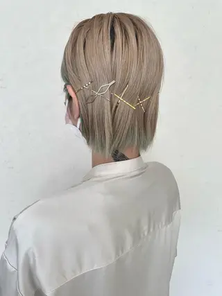 セミロング N＋所属・前田 菜奈子のヘアスタイル