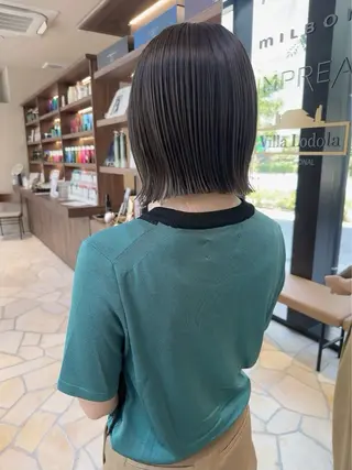 ミディアム カラー GIEN Smart Salon by milbon 西宮ガーデンズ　プラス所属・隈部 翼のヘアスタイル