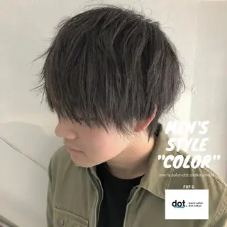 ショート カラー メンズ CLUTCH天王寺 西藤遥河のヘアスタイル