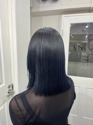 ミディアム ♱地雷カラー♱ウルフ ♱ 藍衣 ♱のヘアスタイル