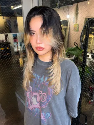 ロング givet所属・心斎橋/デザインカラ ー/海外風/ナツミのヘアスタイル