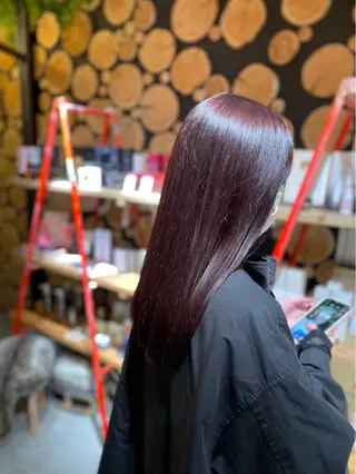 セミロング カラー 溜 一太のヘアスタイル