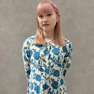 ミディアム カラー はちすか るかのヘアスタイル