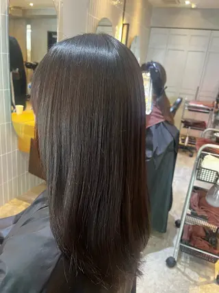 セミロング ラフィスヘアードープ所属・👑髪質改善wカラー /ハイトーン/アユカのヘアスタイル