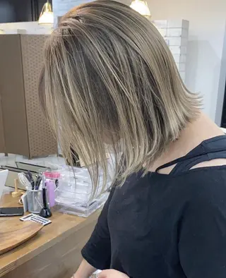 ロング カラー パーマ メンズ ヘアアレンジ ネイル キッズ マツエク・マツパ アイブロウ 髪質改善🇰🇷 レイヤーカット/梅田のヘアスタイル