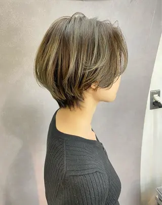 ショート ✨韓国風カット/艶髪 カラー✨yumeのヘアスタイル