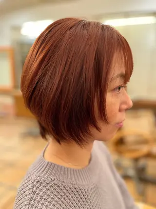 ショート カラー d'ici所属・d’ici六本木 佐藤彩のヘアスタイル