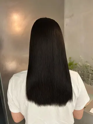 セミロング カラー 馬場 菜乃夏のヘアスタイル