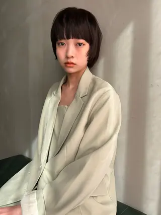 ショート カラー ショート/ボブ専門 宮脇美奈/南船場のヘアスタイル