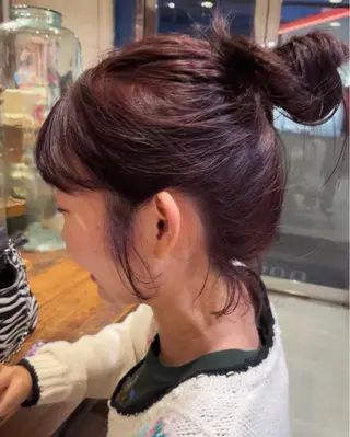 ロング カラー Vicky オリーブ メンズカジュアルのヘアスタイル