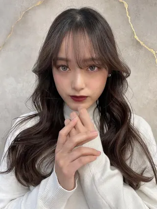ミディアム レイヤー、美髪矯正 🌹韓国ヘア芹奈のヘアスタイル