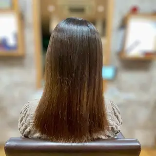 セミロング YELLOW CORN 金沢文庫所属・【金沢文庫4分】髪質 改善/縮毛矯正アラタのヘアスタイル