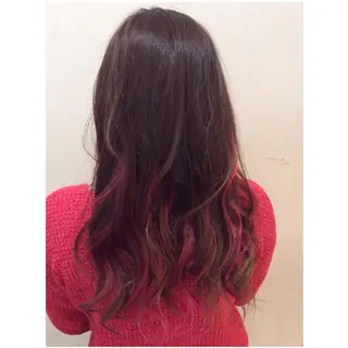 ショート ミディアム セミロング TOMOYAレイヤー ブリーチ縮毛矯正のヘアスタイル