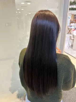 ロング カラー 艶質改善/縮毛矯正 ササキナツミのヘアスタイル