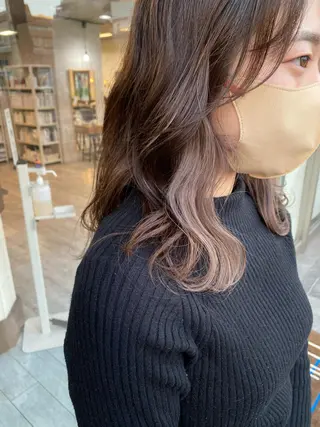 ミディアム カラー 日比 貴大/ minim hairのヘアスタイル