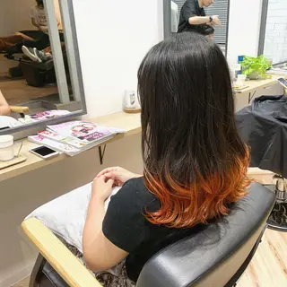 ロング カラー 原山 直人のヘアスタイル