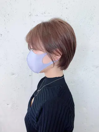 ショート カラー 310【サンイチマル】所属・透明感ハイトーン🦄 キラ🌈のヘアスタイル