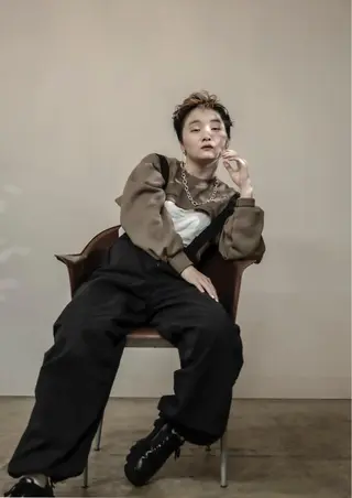 ショート ヘアアレンジ hair design girl所属・［girl］ MIKIのヘアスタイル