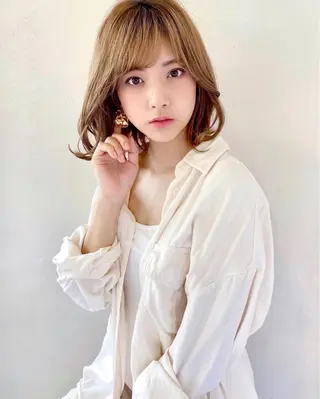 ミディアム ボブ指名No.1🌞 オガタのヘアスタイル