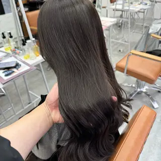 ロング カラー ヘアアレンジ ブリーチなしカラー /ベージュ/安形翔のヘアスタイル