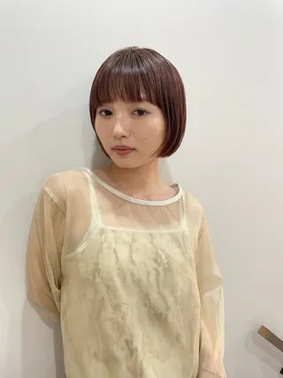 ショート カラー UNHAIRbyshiomi H所属・十川 明優花のヘアスタイル