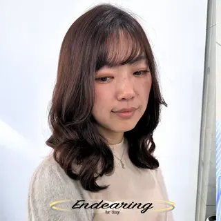 カラー Endearing 銀座/レイヤーカットのヘアスタイル