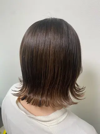 ミディアム カラー miyu カットモデル募集中のヘアスタイル