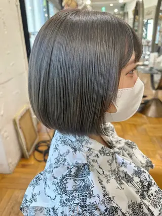 ミディアム オブヘア所属・銀座／カット ／ボブ　るかのヘアスタイル