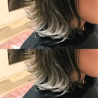 ミディアム カラー シールエクステ⭐️ オオミタクヤのヘアスタイル