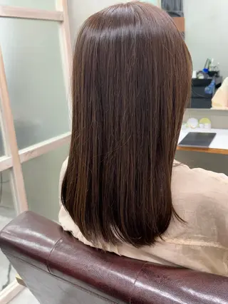 ミディアム 新宿 /髪質改善/ 縮毛矯正/ヒュウガのヘアスタイル