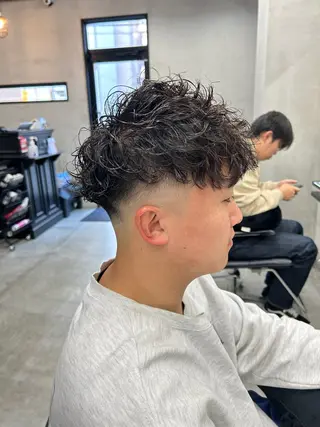 ショート パーマ メンズ 大和田 玲円/メンズ専門のヘアスタイル
