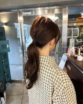 ロング 土田かほ/本日🈳 透明感カラー🍃のヘアスタイル