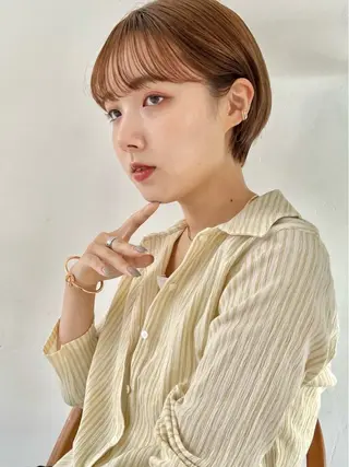 ショート 👔ボブ﹨似合 わせパーマ🩳ももかのヘアスタイル