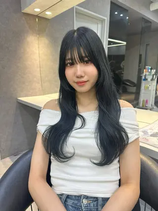 ロング カット縮毛モデル募集 hina🪐˚✧₊⁎のヘアスタイル