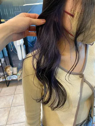 ロング カラー 西田辺/ タカスナオヤのヘアスタイル