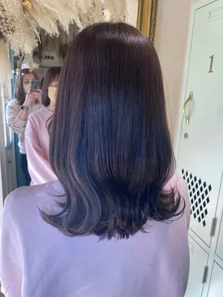 ミディアム カラー 透明感カラー/韓国 ヘア🩶yuri🩵のヘアスタイル