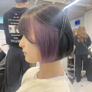 ミディアム 🫧トレンド艶髪🫧 グレージュカラー🫧のヘアスタイル