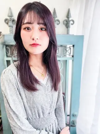 ロング カラー パーマ ヘアアレンジ メンズ 表参道Lise おおいしおりのヘアスタイル