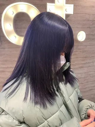 セミロング カラー ウルフ🐺/ボブ ハイトーン🌈/増田のヘアスタイル