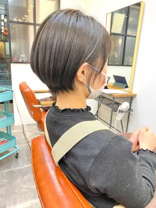 ショート カラー ショート、ボブ シマダマサトのヘアスタイル