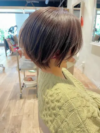 ショート ショート ボブ 梅田 木戸健人のヘアスタイル