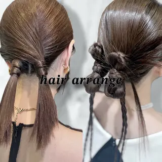 ロング ヘアアレンジ ヘアセット/メンズ 今田  水風🐰のヘアスタイル