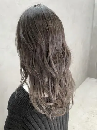 セミロング カラー 1日1名限定価格✂️ 髪質改善サロン代表谷のヘアスタイル