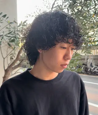 パーマ メンズ 年間2000名担当◎ パーマ職人/仲原佑樹のヘアスタイル