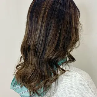 ロング カラー 中本 達也のヘアスタイル
