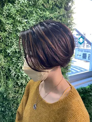 ミディアム 松澤 勇輝のヘアスタイル